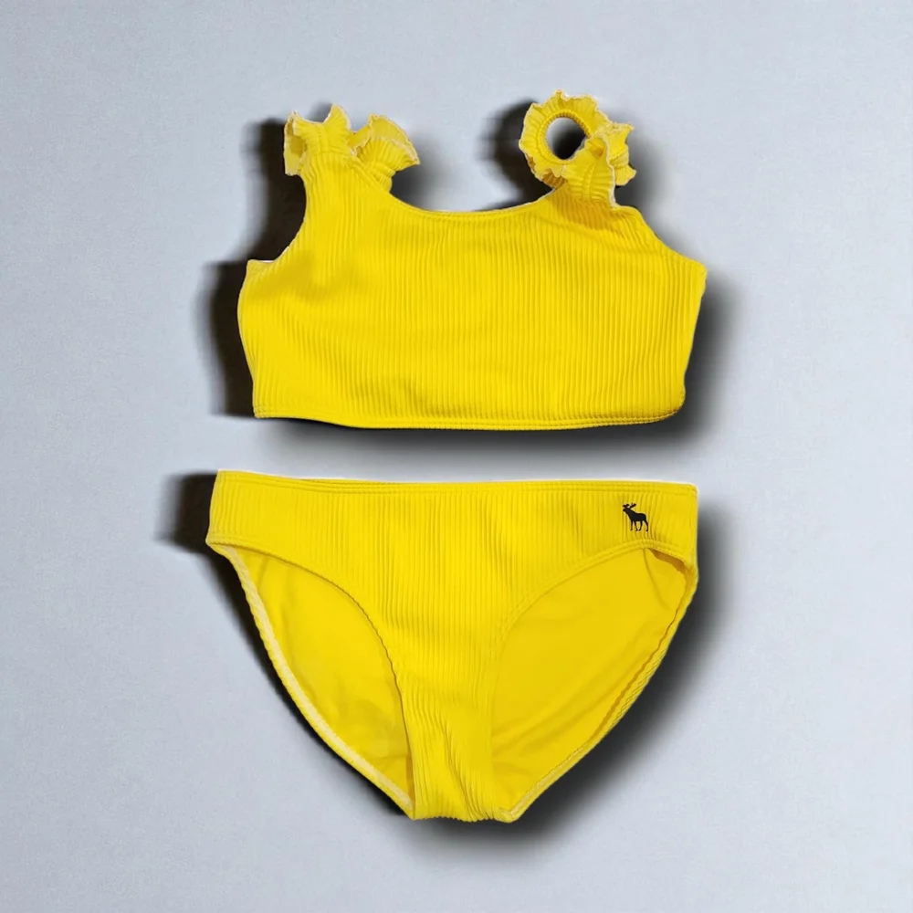 Abercrombie Kids Vibrant Yellow Swim Set - Girls Size 15-16. Like New.